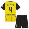 Maglia ufficiale Borussia Dortmund N. Schlotterbeck 4 Casa 2024-25 per Bambino